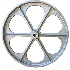 Ruedas de hierro fundido de 6 radios, personalizadas, de 24/32/40 pulgadas, de alta resistencia y duraderas, para reemplazos de casas de pastores vintage y graneros. - Product Image 1