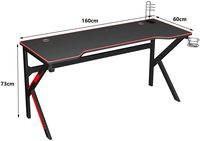 Table de jeu ergonomique en forme de K pour ordinateur de jeu PC