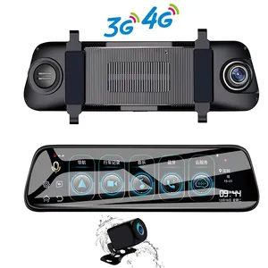 10 ''कार DVR कैमरा वीडियो पार्किंग मॉनिटर रिमोट कंट्रोल सामने और रियर दोहरी पानी का छींटा कैम एंड्रॉयड 8.1 वाहन ड्राइविंग रिकॉर्डर
