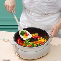 MANJIA Ensemble d'ustensiles de cuisine résistants aux hautes températures Louche à soupe en silicone Écumoire à fente Turner Ustensiles de cuisine