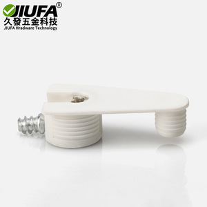 JiuFa V-Shaped Plastic Shelf Support Brown Easy Installation For Cabinet <b>Wardrobe</b> - Product Image 2