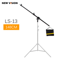 Bras télescopique professionnel pour studio photo 84-148 cm / 33-58 pouces avec support et sac de sable pour flash/boîte de 10 kg incluse