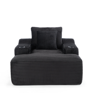 Cloudsyne Minimalist Corduroy Living Room Furniture, Foldable Adjustable <b>Sofa</b> with Sponge Fill <b>Small</b> Living Room - Product Image 1