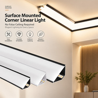 Corniche de plafond en aluminium pour projets hôteliers, moulure de couronne anodisée antirouille, taille personnalisée pour la décoration intérieure commerciale, vente en gros