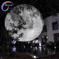 Décoration extérieure Lune géante gonflable lumineuse / Boule de lune géante