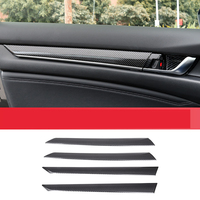 Accessoires d'intérieur de voiture en fibre de carbone pour honda accord 10th 2018 2019 2020 2021 2022 interrupteur de fenêtre de voiture accoudoir de porte style auto