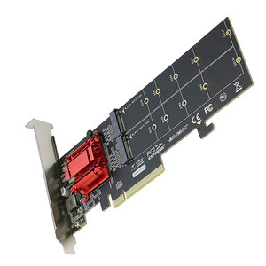 การ์ดแปลง M.2 NVMe SSD เป็น PCI-E 3.1 X8/X16 อะแดปเตอร์การ์ด M2 Pcie Nvme Ssd Riser - Product Image 5