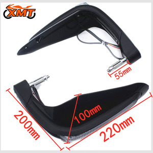 Protection de guidon universelle pour moto XMT avec éclairage LED, garde-mains en plastique et aluminium pour rénovation/amélioration - Product Image 2