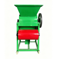 Décortiqueuse-batteuse d'arachides robuste à haute productivité avec tuyau de dépoussiérage pour atelier commercial de traitement des céréales