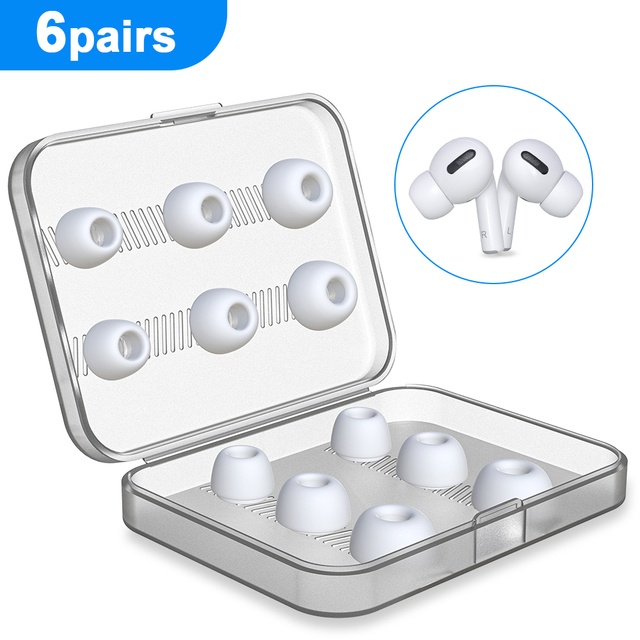 For Apple AirPods Pro Sponge Memoryfoam Eartip Silicone Earphone Eartip Noise Cancelling Earbud Earplugs Tips