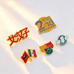 Badges et boutons en métal acier inoxydable brillant, logo personnalisé, accessoires vestimentaires, cadeaux - Product Image 3