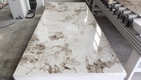 1220*2440mm pvc feuille de marbre étanche pvc uv feuille de marbre panneau mural marbre feuille de pvc