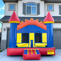 Château gonflable moderne 13x13 pieds pour adultes, avec souffleur, idéal pour la location événementielle