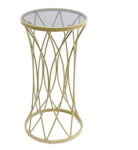 Mesa de centro moderna y lujosa de mármol con patas geométricas de latón para el hogar, comedor, cocina, dormitorio, decoración de muebles de sala de estar - Product Image 1