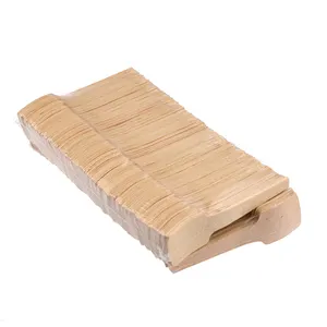 Fabricación Mini biodegradable madera desechable 7cm MINI madera forma cuadrada cucharas para helado