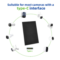 Système de surveillance CCTV alimenté par panneau solaire 2W 5V, sécurité à distance, batterie de secours, étanche IP65