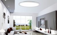 Plafonnier led intérieur/rond, 300/400/500/600mm, design moderne, montage en surface sur panneau, éclairage d'intérieur ou commercial