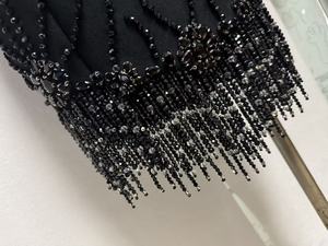 <span class=keywords><strong>Abito</strong></span> <span class=keywords><strong>da</strong></span> Sera Sexy Nero, Lussuoso con Perline e Strisce, Senza Maniche, Corto Mini <span class=keywords><strong>Abito</strong></span> <span class=keywords><strong>da</strong></span> Cerimonia, Sexy Vestito <span class=keywords><strong>da</strong></span> Festa per Donne - Product Image 6