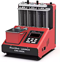 Nettoyeur et testeur d'injecteurs GDI LAUNCH SmartSafe CNC 605A, nettoyage ultrasonique direct des buses d'injection de carburant pour 6 cylindres