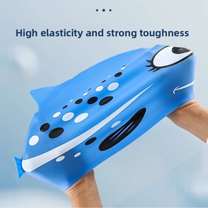 JW-1283 Gorro de Natación de Silicona con Forma de Pez para Niños de 3 a 8 Años, Personalizado, de Dibujos Animados, Impermeable, Suave y <span class=keywords><strong>Bonito</strong></span> - Product Image 2