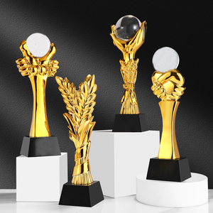 <span class=keywords><strong>Main</strong></span> en résine bronze argenté <span class=keywords><strong>dor</strong></span>é avec plaque en cristal de basket-ball Awards Trophée de cadeaux de bienvenue imprimé UV - Product Image 4