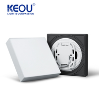 Keou Installation facile Montage en surface 24W 36W Plafonnier carré Led Lumières pour plafond à la maison