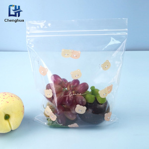 Custom Printed Food <b>Storage</b> Bags Transparent Pe Self Sealing Square Rectangle For Sundries - Product Image 3