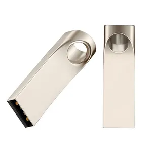 GJUS24 Hi-Speed USB 2.0 Metal Flash Drive 16GB 32GB 64GB 128GB Pendrive Waterproof USB Drive Pen Mini Memory Stick with Keyring