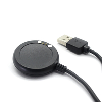 Usine en gros USB AM à 2 POGO broche sangle magnétique sans fil Smartwatch câble de charge