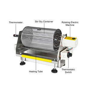 Machine à torréfier les noix, les graines et le café, industrielle, commerciale, de haute qualité, électrique, manuelle, à air chaud, pour usage industriel - Product Image 4