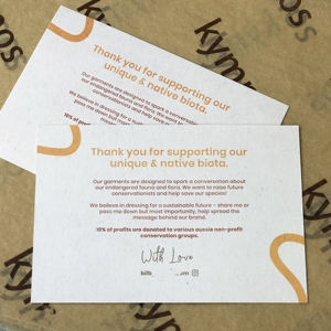 Impression couleur carton blanc logo en relief 3D feuille d'or graver carte postale imprimée merci cartes postales pour votre commande - Product Image 4