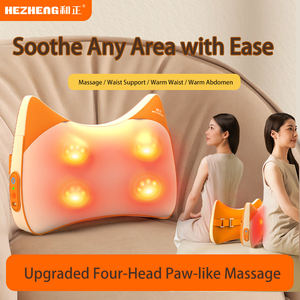 2025 <span class=keywords><strong>CE</strong></span> certificado portátil calefacción eléctrica masajeador de espalda Venta caliente Shiatsu cuello amasado almohada para masaje de cuello de hombro - Product Image 2