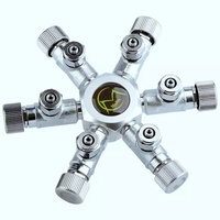 Régulateur de CO2 3 voies pour aquarium, pompe à air, électrovanne, connecteur de raccordement de cylindre, multipasse, shunt pour dioxyde de carbone