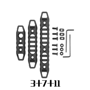 แถบยึดโลหะผสม 3 ช่อง 7 ช่อง 11 ช่อง อุปกรณ์เสริมสำหรับการล่าสัตว์และการยิงปืน สีดำ น้ำหนักเบา ทนทาน ใช้งานกลางแจ้ง - Product Image 4