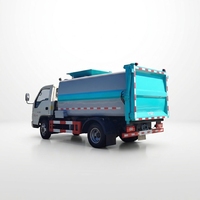 Petit camion à benne latérale pour déchets de cuisine avec moteur et boîte de vitesses, norme d'émission Euro 3, pour le transport des déchets alimentaires des restaurants
