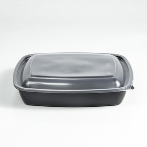Disposable Plastic 1100ml Microwavable Leakproof Refrigerated Food <b>Container</b> Lid ISO9001 Certified Modern Design for Meal Prep - Product Image 6