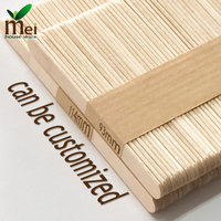 Cuillères à glace en bois compostables avec impression UV - Conception personnalisée acceptée