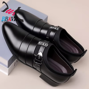 Zapatos de Hombre Formales de Negocios Estilo Coreano 2026, Sin Cordones, Punta Puntiaguda, Talla Grande, Duraderos, Transpirables, con Aumento de Altura, Venta al Por Mayor - Product Image 2
