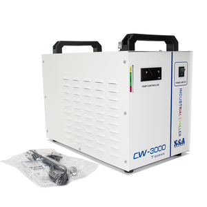 Tube laser <span class=keywords><strong>CO2</strong></span> Lihua S&A 220V 60W-130W, moteur de broche CNC, refroidisseur d'eau industriel CW3000, cœur de moteur de refroidissement industriel - Product Image 2