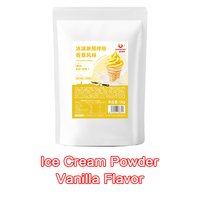 Poudre de crème glacée molle aromatisée fraise, matcha et vanille Jingcre, en sachet de 1 kg, vente chaude, personnalisable OEM/ODM, 12 mois