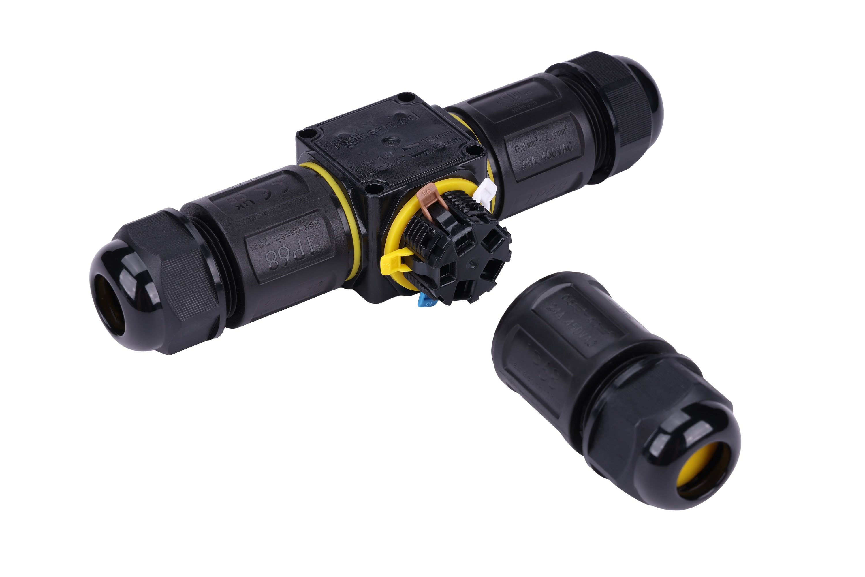 IP68 Waterproof Copper Quick Connector 3 Way No Screw Wire Connector For 2-5 Core Cable Solar Power System 32A · image 4