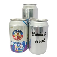 Boîtes de conserve en métal pour boissons gazeuses de 250 ml, 330 ml, 500 ml, 12 oz, étiquette privée OEM, impression personnalisée en couleur, emballage en aluminium pour boissons et bière