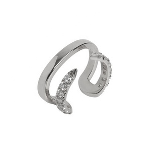Orecchini a Clip Gemnel con Diamante a Punta, Gioielli Delicati in <span class=keywords><strong>Argento</strong></span> <span class=keywords><strong>925</strong></span> per Donne - Product Image 6
