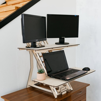 Nouveau design 2021, vente chaude, bureau pliable minimaliste et écologique en contreplaqué de 18 mm d'épaisseur, peinture poudrée, Wintop, pour la maison et le bureau, sans vis