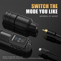Ambitie Ninja Pro 2000mAh Coreless Motor Professionele Elektrische Direct Drive Draadloze Tattoo Machine Pen Gun voor Artiesten Lichaamskunst
