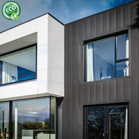 Ventanas abatibles de doble acristalamiento Huracán Impacto Columpio de aluminio Estilo abierto Villa Casa Aislamiento acústico