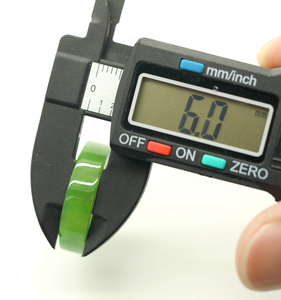 แหวนเครื่องประดับสำหรับผู้หญิงแหวนหยกสีเขียว6มม. แหวนหยกธรรมชาติแบน - Product Image 2