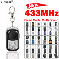 Télécommande universelle 433 MHz pour porte de garage, code fixe, scan automatique, contrôleur multi-marques, captureur de code
