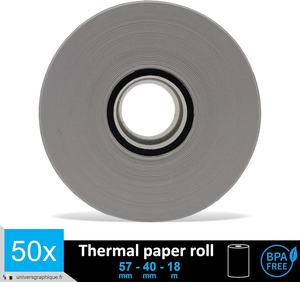 Rouleaux de papier <span class=keywords><strong>thermique</strong></span> <span class=keywords><strong>TPE</strong></span> UNIVERS GRAPHIQUE pour terminaux de cartes de crédit Ingenico IWL220 (Pack de 50) - Cadeau - Product Image 3
