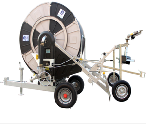 Equipo de sistema de riego barato alimentado por energía eléctrica Tipo de cabrestante Aspersor y máquina de carrete de manguera para riego por aspersión - Product Image 1